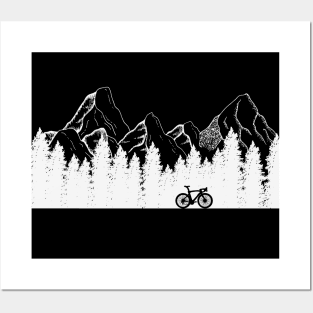 Cycling in the Mountains Shirt, Bikes and Mountains, Riding in the Mountains, California Mountains Cycling, Outdoor Cycling, Nature Cycling Posters and Art